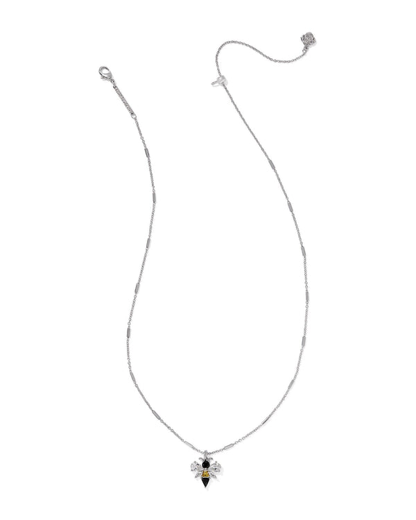 Kendra Scott Bee Short Pendant Necklace - Silver Plated