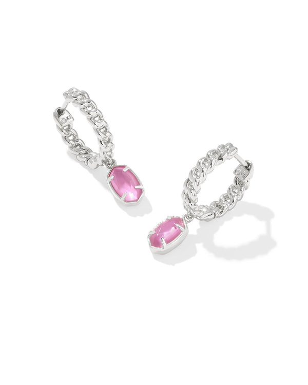 Kendra Scott Emilie Azalea Illusion Huggie Earrings - Silver Plated