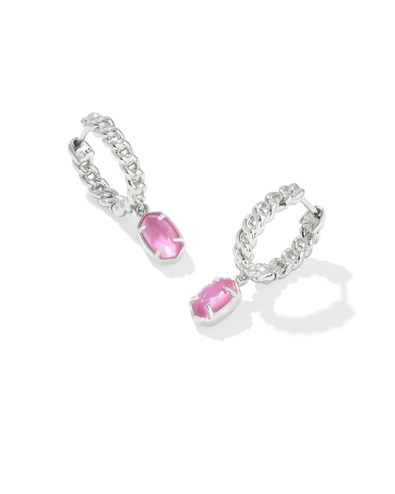 Kendra Scott Emilie Azalea Illusion Huggie Earrings - Silver Plated