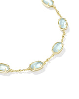 Kendra Scott Emilie Light Blue Illusion Link Bracelet - Gold Plated