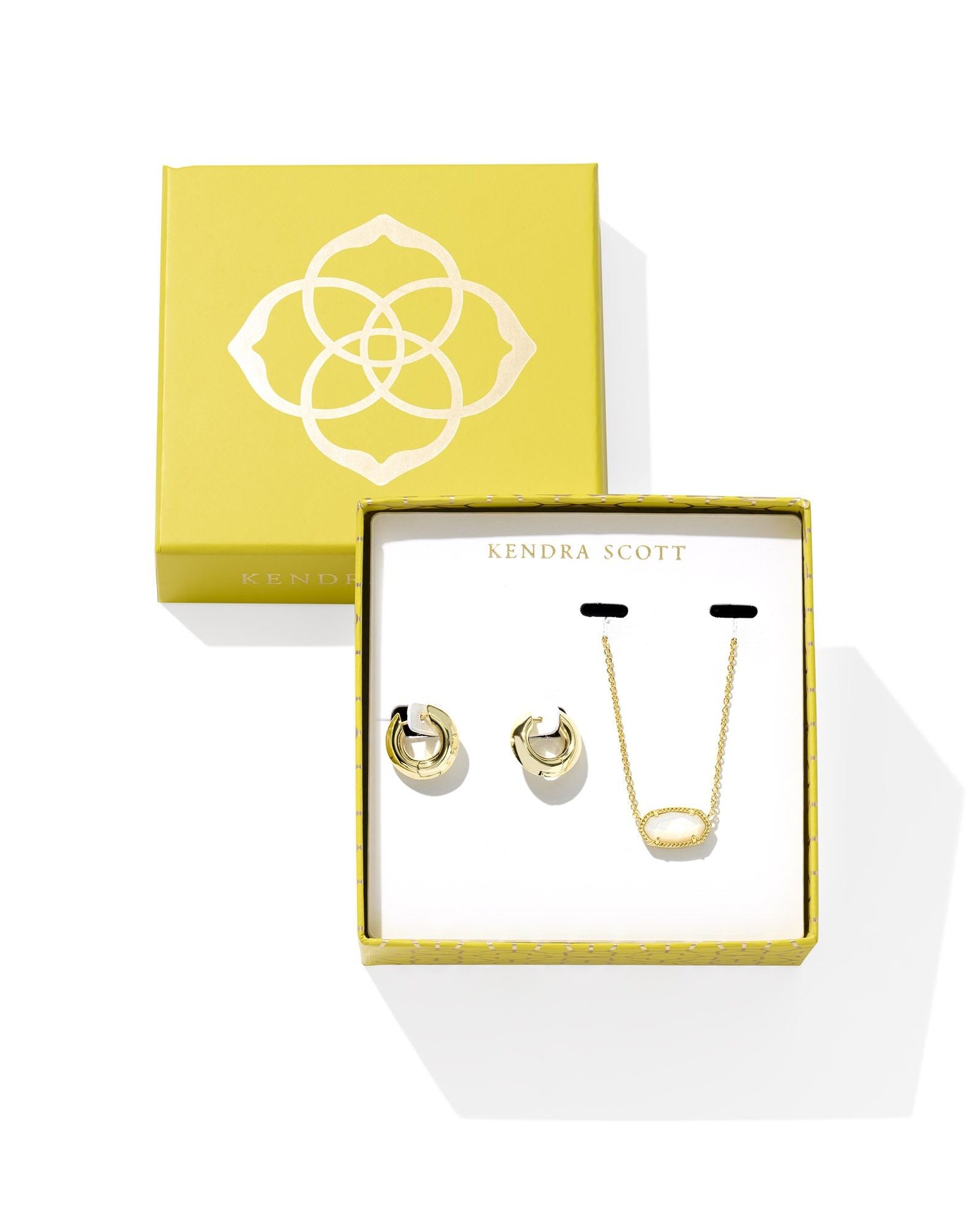 Kendra Scott Elisa Mikki Ivory Mother Of Pearl Gift Set