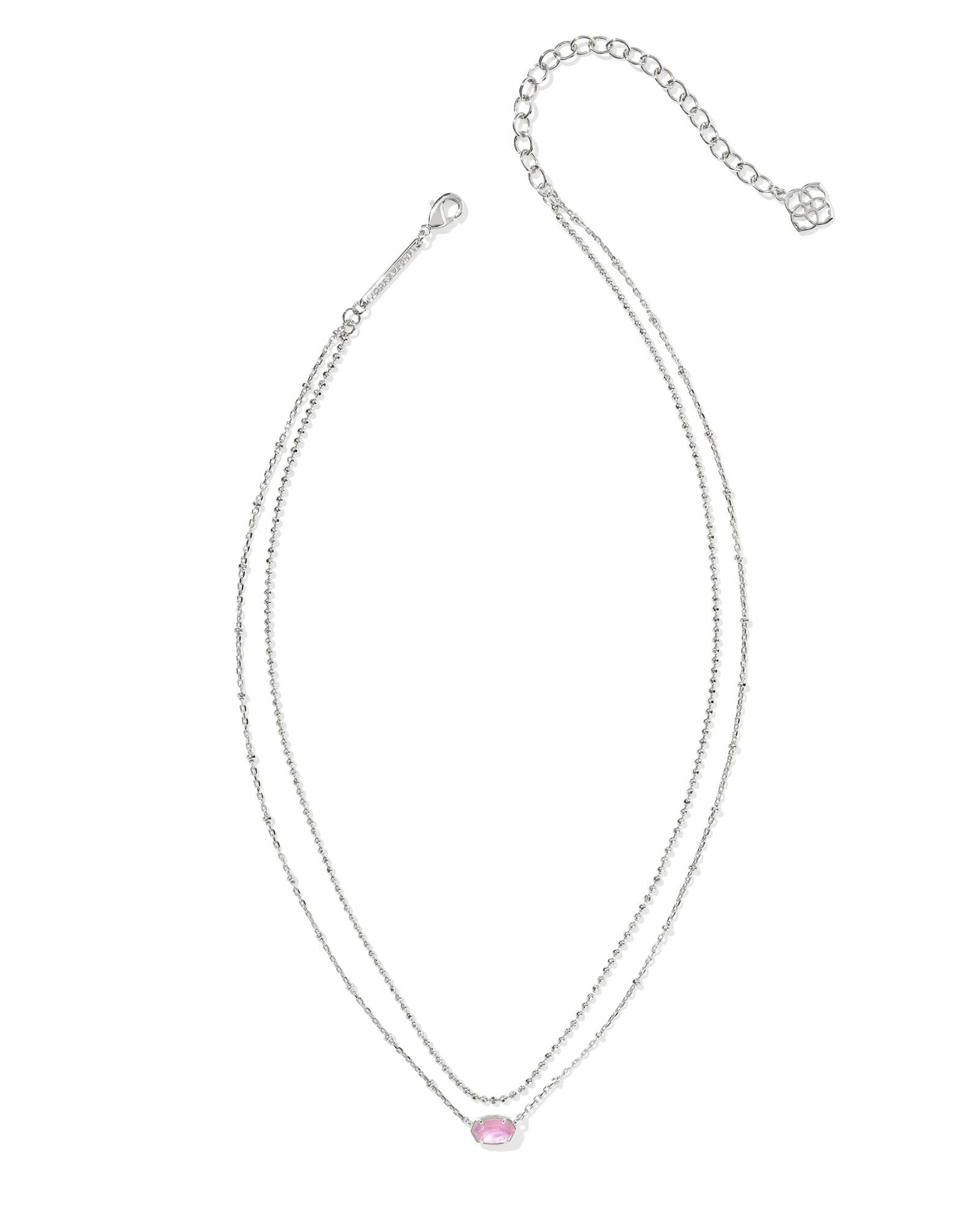 Kendra Scott Emilie Multi Strand Azalea Illusion Necklace - Silver Plated