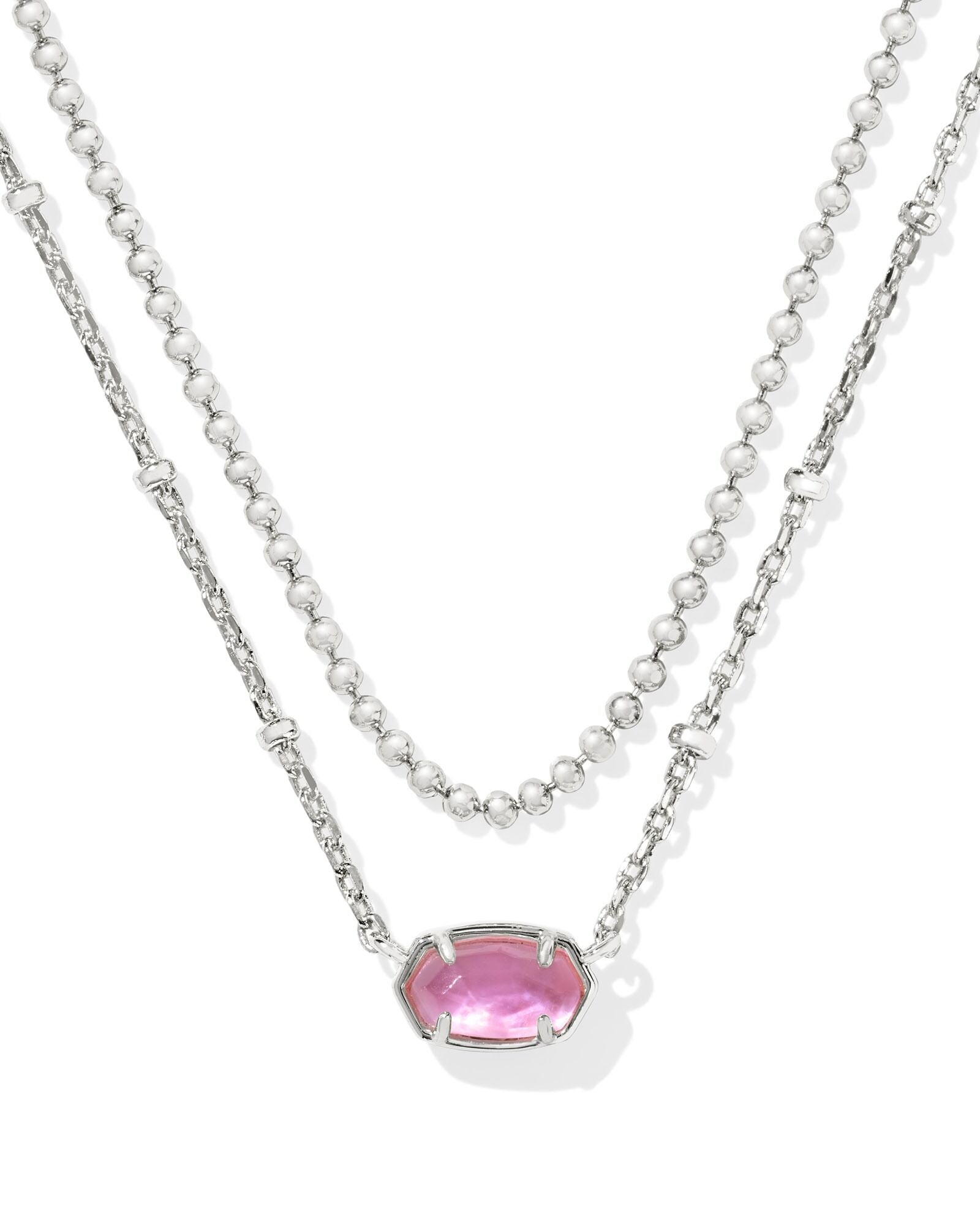 Kendra Scott Emilie Multi Strand Azalea Illusion Necklace - Silver Plated