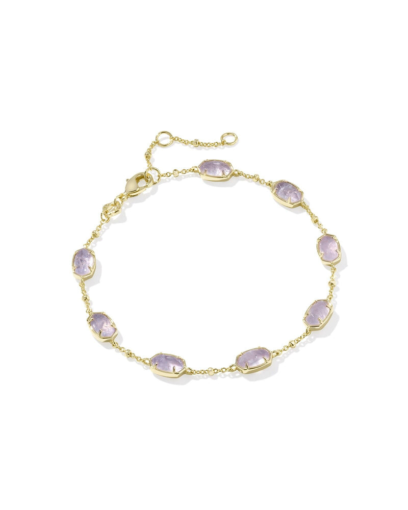 Kendra Scott Emilie Amethyst Link Bracelet - Gold Plated