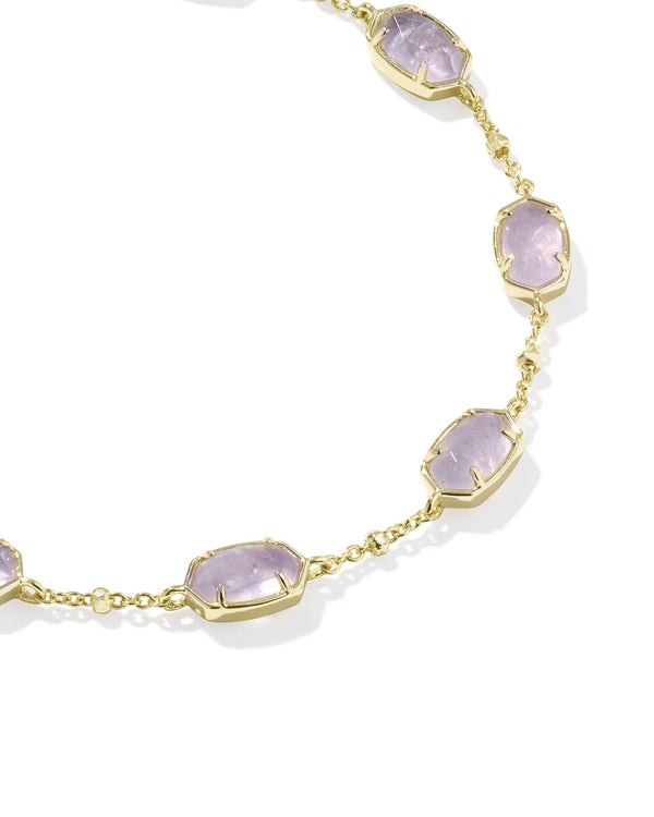 Kendra Scott Emilie Amethyst Link Bracelet - Gold Plated