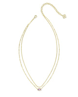 Kendra Scott Emilie Multi Strand Amethyst Necklace - Gold Plated