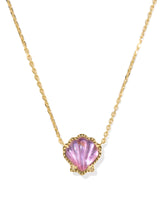 Kendra Scott Brynne Shell Gold Short Pendant Necklace