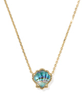 Kendra Scott Brynne Shell Gold Short Pendant Necklace