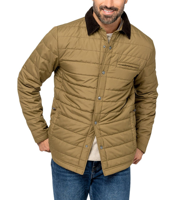 Free Country Mens Super Lite Poly Rustic Channel Quilted Puffer Jacket