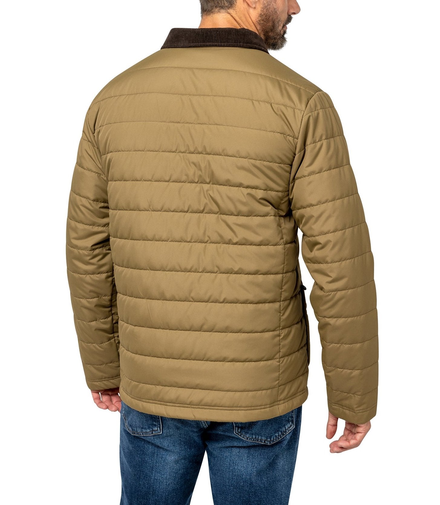 Free Country Mens Super Lite Poly Rustic Channel Quilted Puffer Jacket