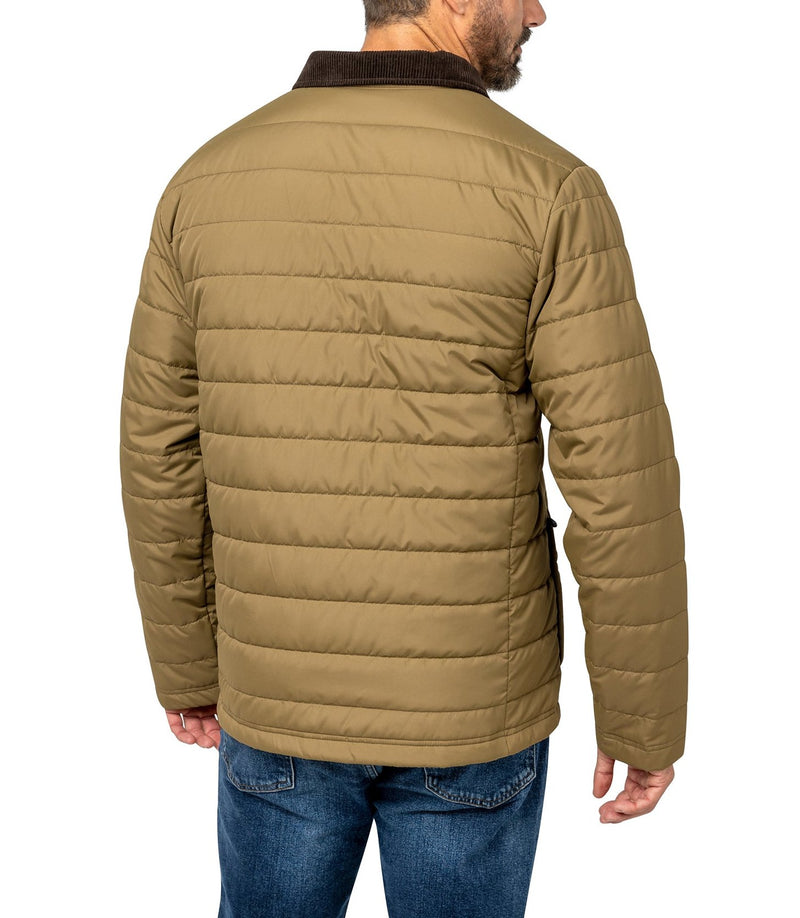 Free Country Mens Super Lite Poly Rustic Channel Quilted Puffer Jacket