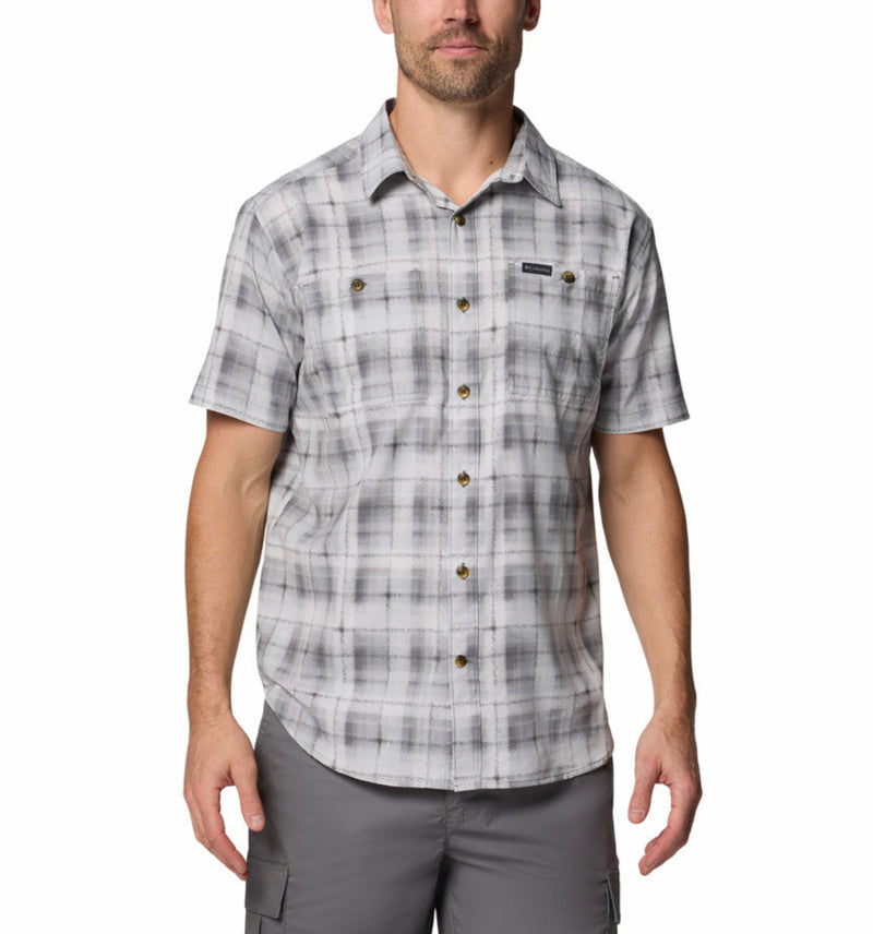 Columbia Mens Utilizer Printed Woven Short Sleeve Shirt