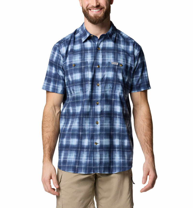 Columbia Mens Utilizer Printed Woven Short Sleeve Shirt