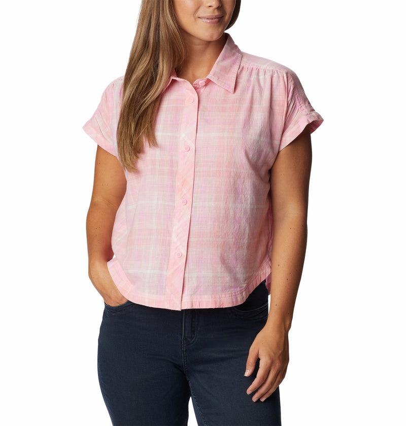 Columbia Womens Camp Henry IV Short Sleeve Button Down Shirt