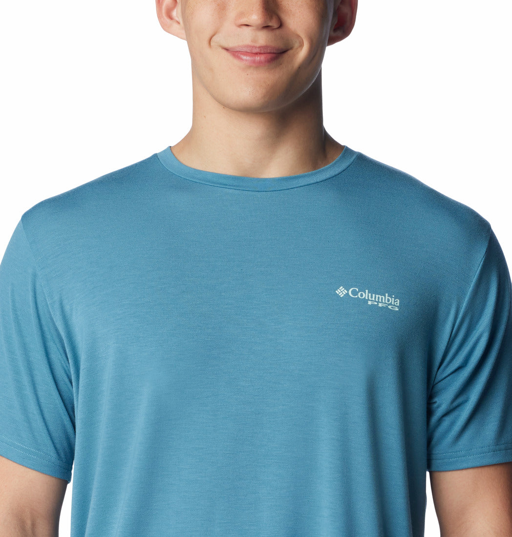 Columbia Mens PFG Triangle Fill Tech Short Sleeve T-Shirt