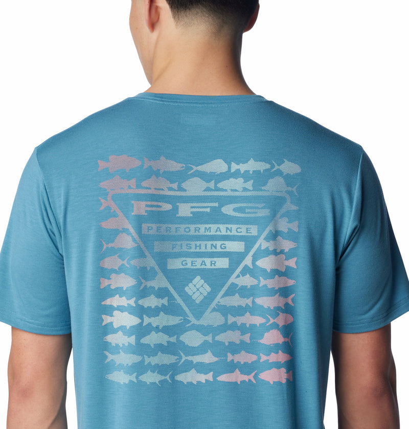 Columbia Mens PFG Triangle Fill Tech Short Sleeve T-Shirt