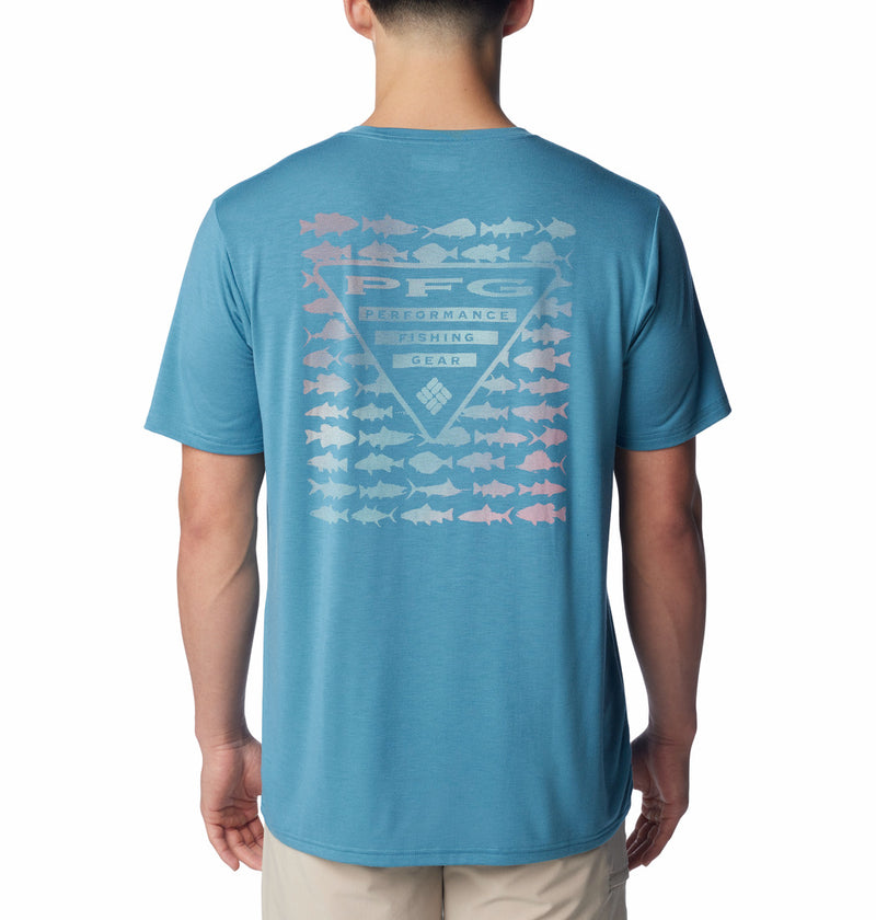 Columbia Mens PFG Triangle Fill Tech Short Sleeve T-Shirt