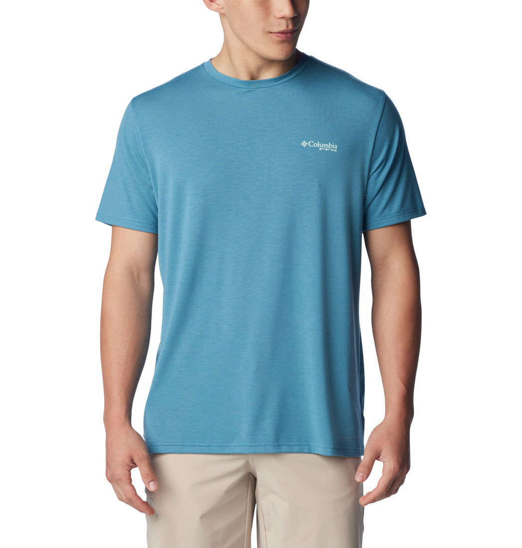 Columbia Mens PFG Triangle Fill Tech Short Sleeve T-Shirt