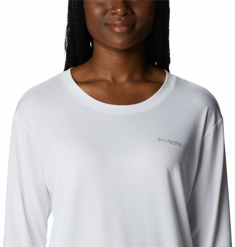 Columbia Womens PFG Slack Water Graphic Long Sleeve Shirt