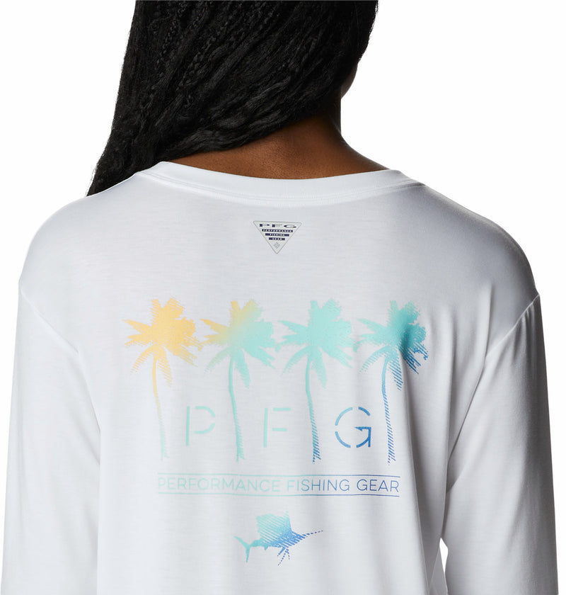 Columbia Womens PFG Slack Water Graphic Long Sleeve Shirt