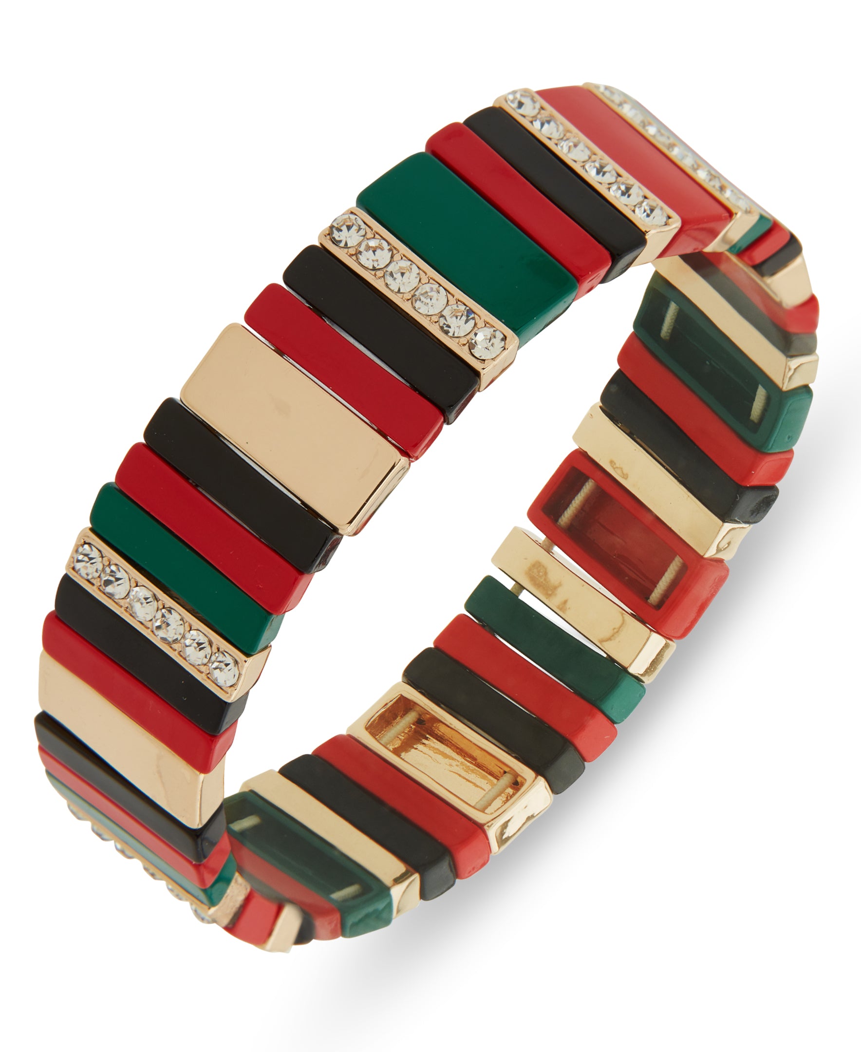 Nine West Gold-Tone Wide Stretch Bracelet