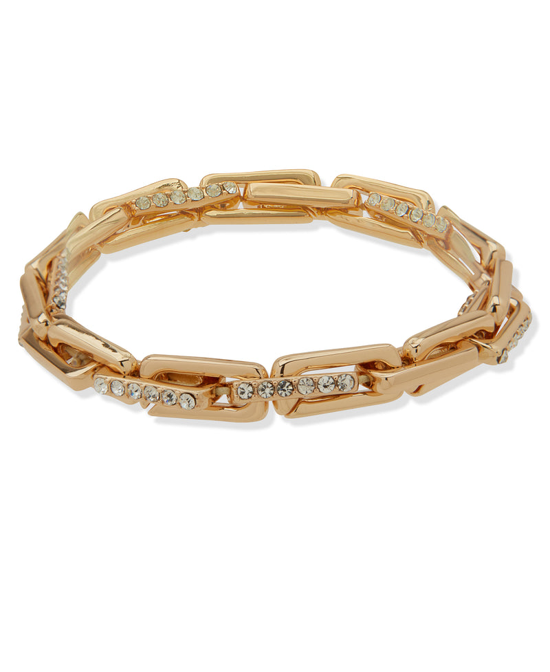 Nine West Boxed Gold Chunky Link Stretch Bracelet