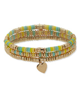 Nine West Gold-Tone Heart Stretch Bracelet Set