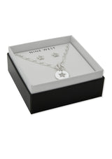 Nine West Silver-Tone Star Necklace & Earring Set