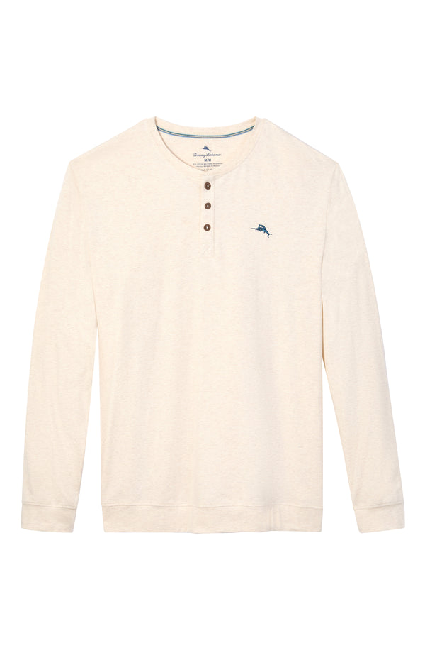 Tommy Bahama Mens Solid Knit Long Sleeve T-Shirt