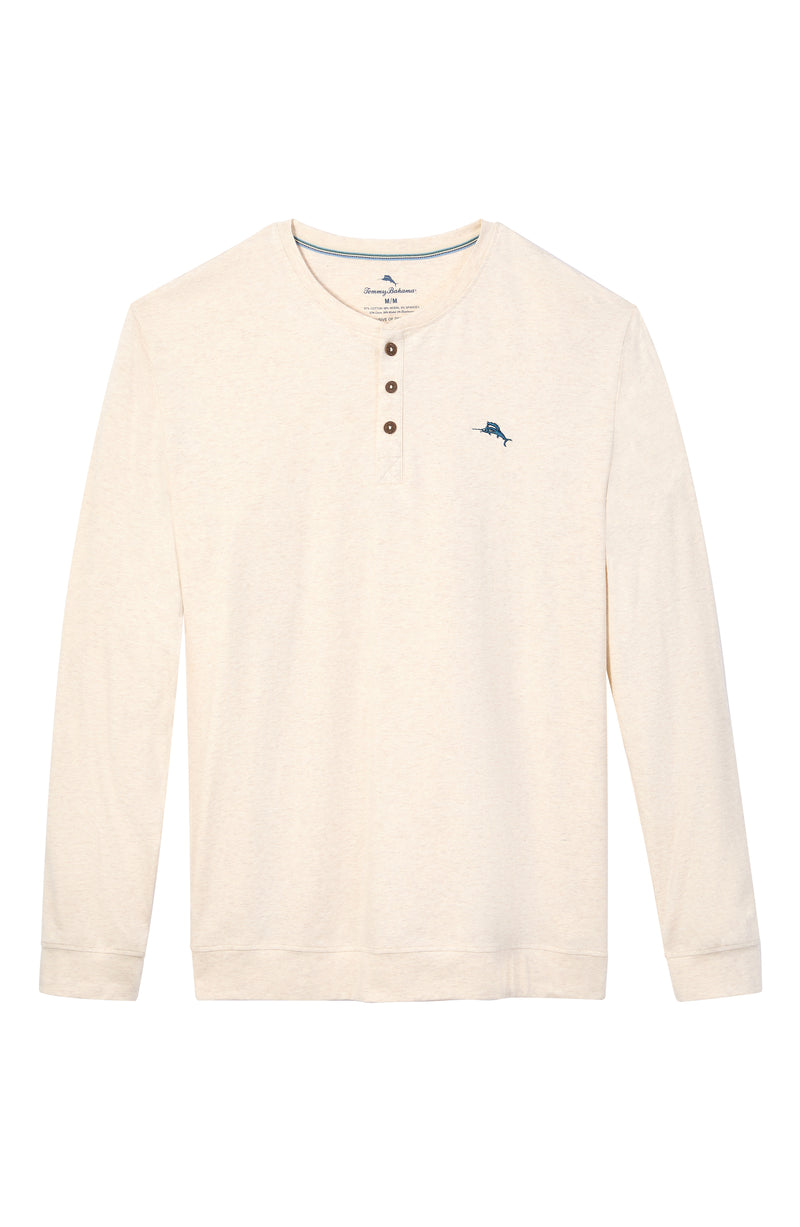 Tommy Bahama Mens Solid Knit Long Sleeve T-Shirt