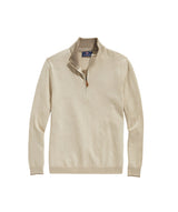 Vineyard Vines Mens Boathouse Tipped Quarter Zip Sweater