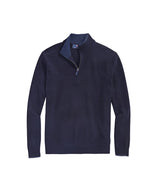 Vineyard Vines Mens Boathouse Tipped Quarter Zip Sweater