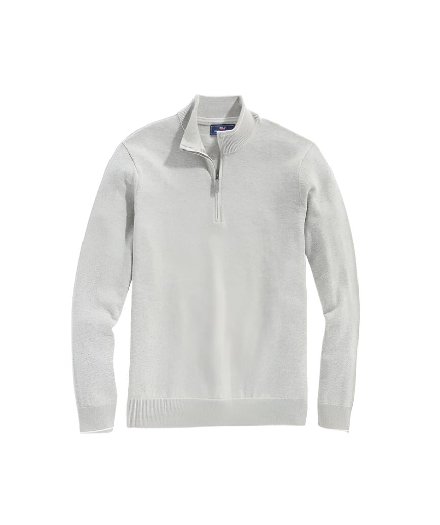 (取寄) ヴィンヤードヴァインズ メンズ ボートハウス クォーター-ジップ Vineyard Vines men Boathouse Quarter-Zip Oatmeal Heather vineyard vines Men's Boathouse Quarter-Zip Oatmeal Heather
