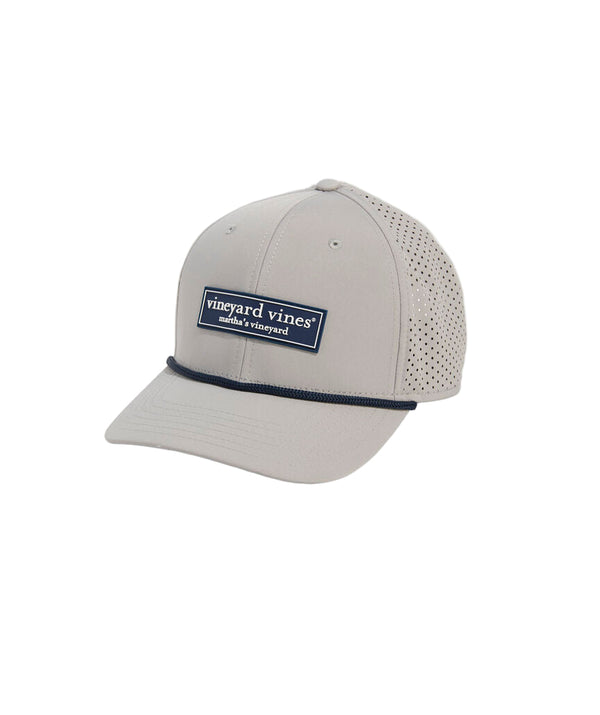 Vineyard Vines Mens Performance Rubber Patch Logo Box Baseball Hat