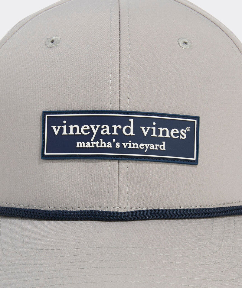 Vineyard Vines Mens Performance Rubber Patch Logo Box Baseball Hat