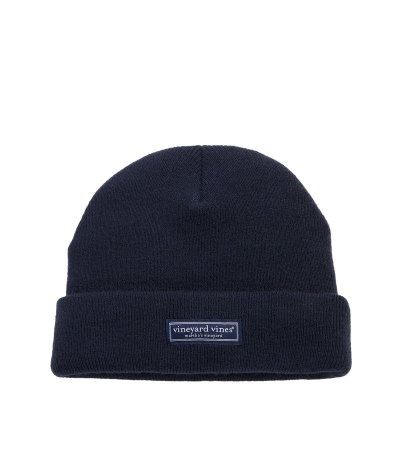 Vineyard Vines Mens Logo Box Beanie Hat