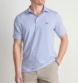 Vineyard Vines Mens Performance Bradley Stripe Sankaty Polo Short Sleeve Shirt
