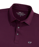 Vineyard Vines Mens Performance Bradley Stripe Sankaty Short Sleeve Polo Shirt