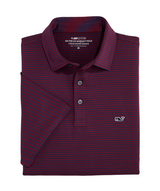 Vineyard Vines Mens Performance Bradley Stripe Sankaty Short Sleeve Polo Shirt
