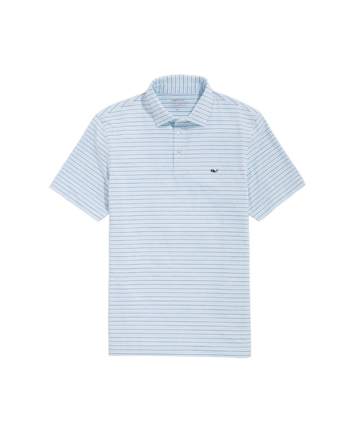 Vineyard Vines Mens Tri-Color Bradley Stripe Sankaty Short Sleeve Polo Shirt