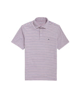 Vineyard Vines Mens Tri-Color Bradley Stripe Sankaty Short Sleeve Polo Shirt