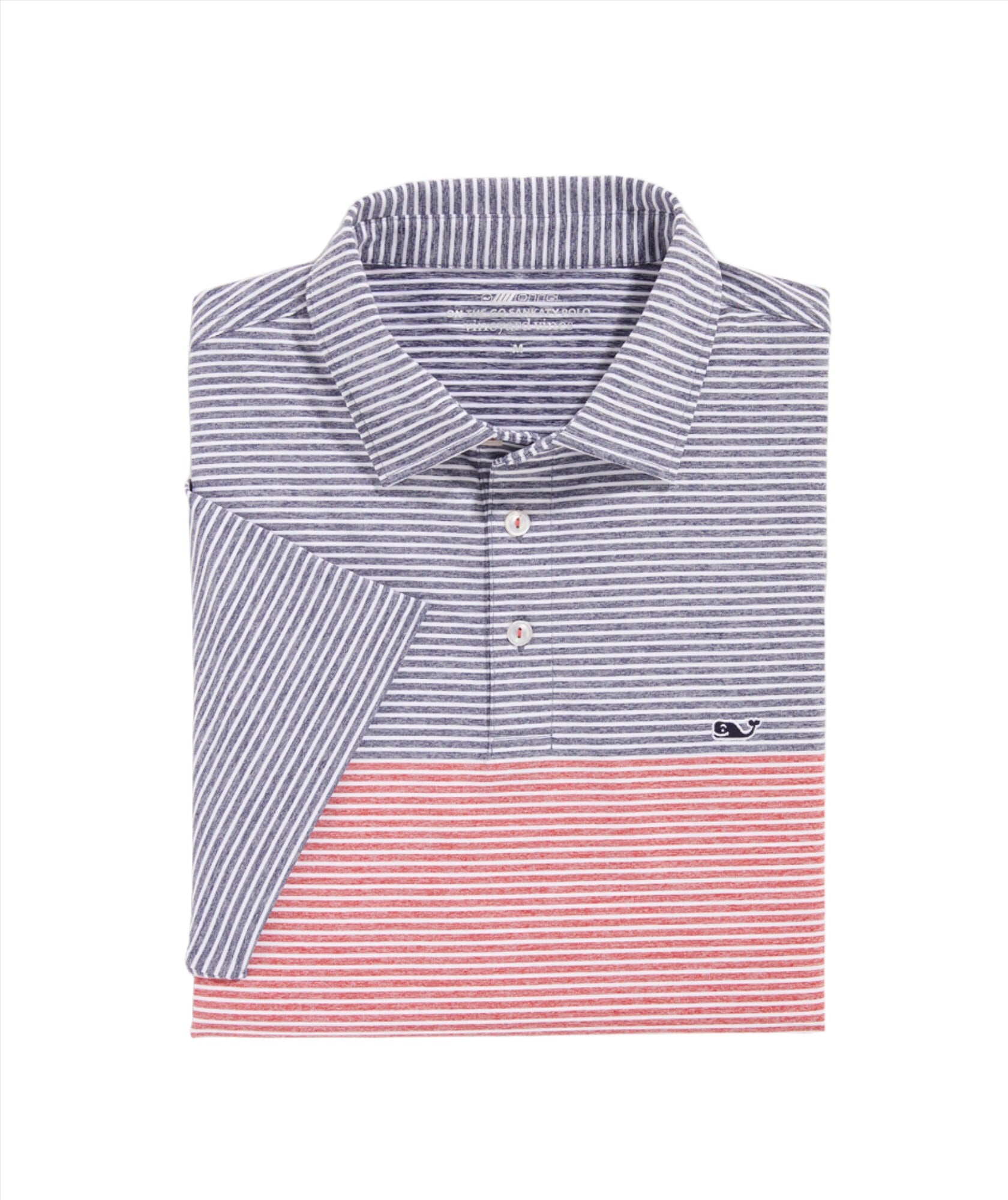 Vineyard Vines Mens Americana Bradley Stripe Sankaty Short Sleeve Polo Shirt