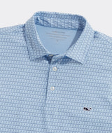 Vineyard Vines Mens Printed Sankaty Short Sleeve Polo