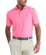 Vineyard Vines Mens Performance Pique Sankaty Short Sleeve Polo Shirt
