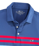 Vineyard Vines Mens Performance Chest Stripe Sankaty Short Sleeve Polo Shirt