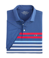Vineyard Vines Mens Performance Chest Stripe Sankaty Short Sleeve Polo Shirt