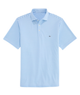 Vineyard Vines Mens Performance Pique Striped Sankaty Short Sleeve Polo Shirt