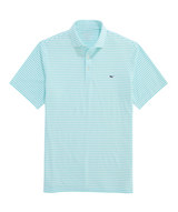 Vineyard Vines Mens Performance Pique Striped Sankaty Short Sleeve Polo Shirt