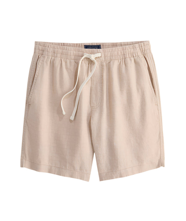 Vineyard Vines Mens 7" Surfside Pull-On Linen Shorts