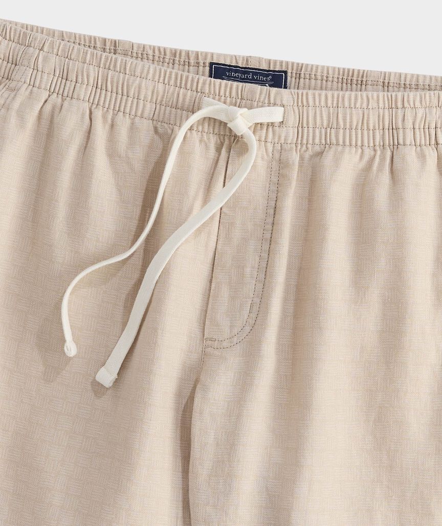 Vineyard Vines Mens 7" Surfside Pull-On Linen Shorts